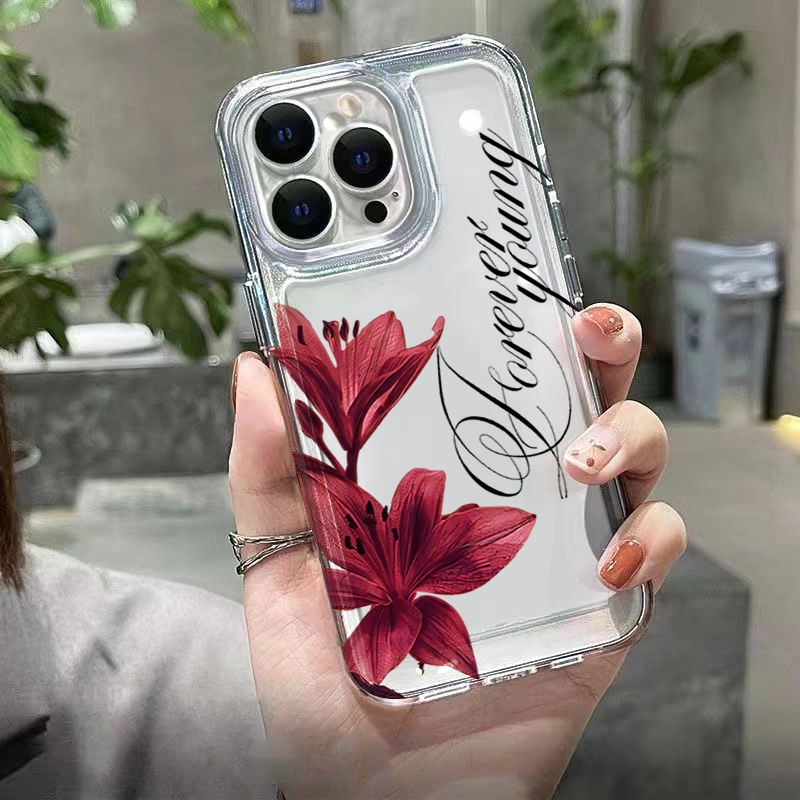 Burgundy Lily English Letter P - Phone Cases Xr Iphone 评论和价格
