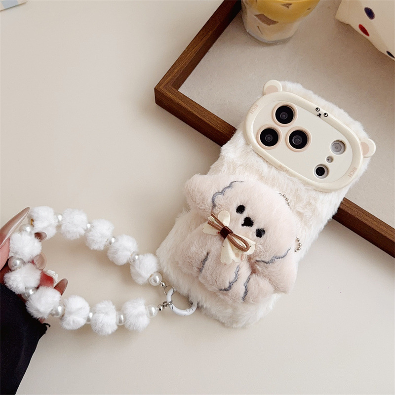 3D Cartoon Bowknot Puppy Warm  - Phone Cases Iphone 13 评论和价格