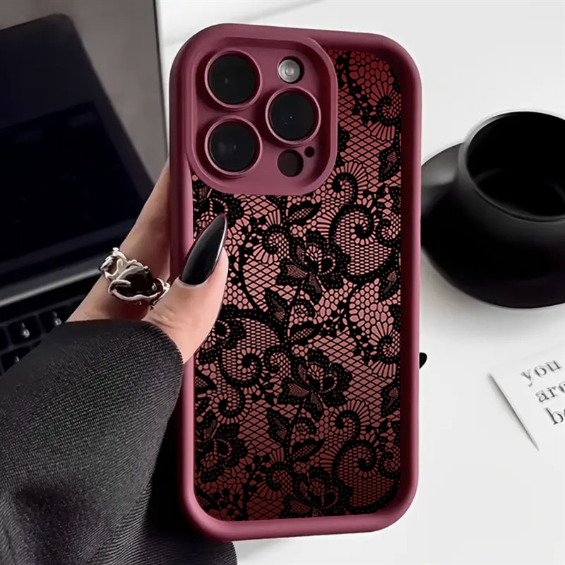 Elegant Lace Floral Phone Case - Phone Cases Xr Iphone 评论和价格