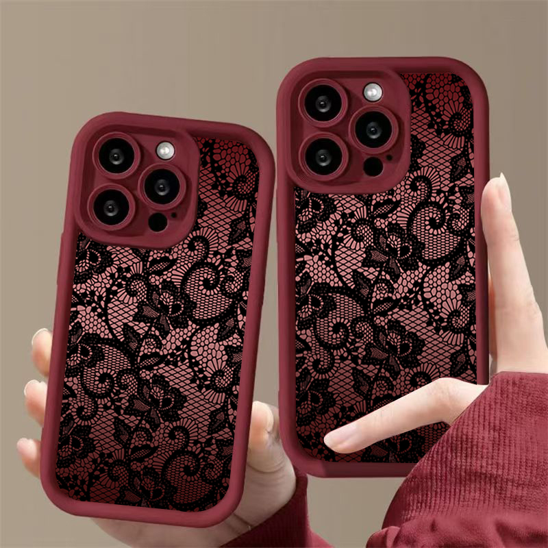 Elegant Lace Floral Phone Case - Phone Cases Xr Iphone 评论和价格