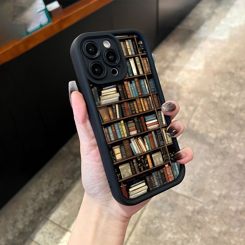 Book Shelf Creative Pattern Ph - Phone Cases Iphone 13 评论和价格
