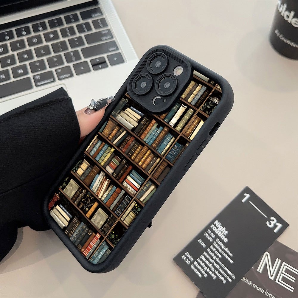 Book Shelf Creative Pattern Ph - Phone Cases Iphone 13 评论和价格