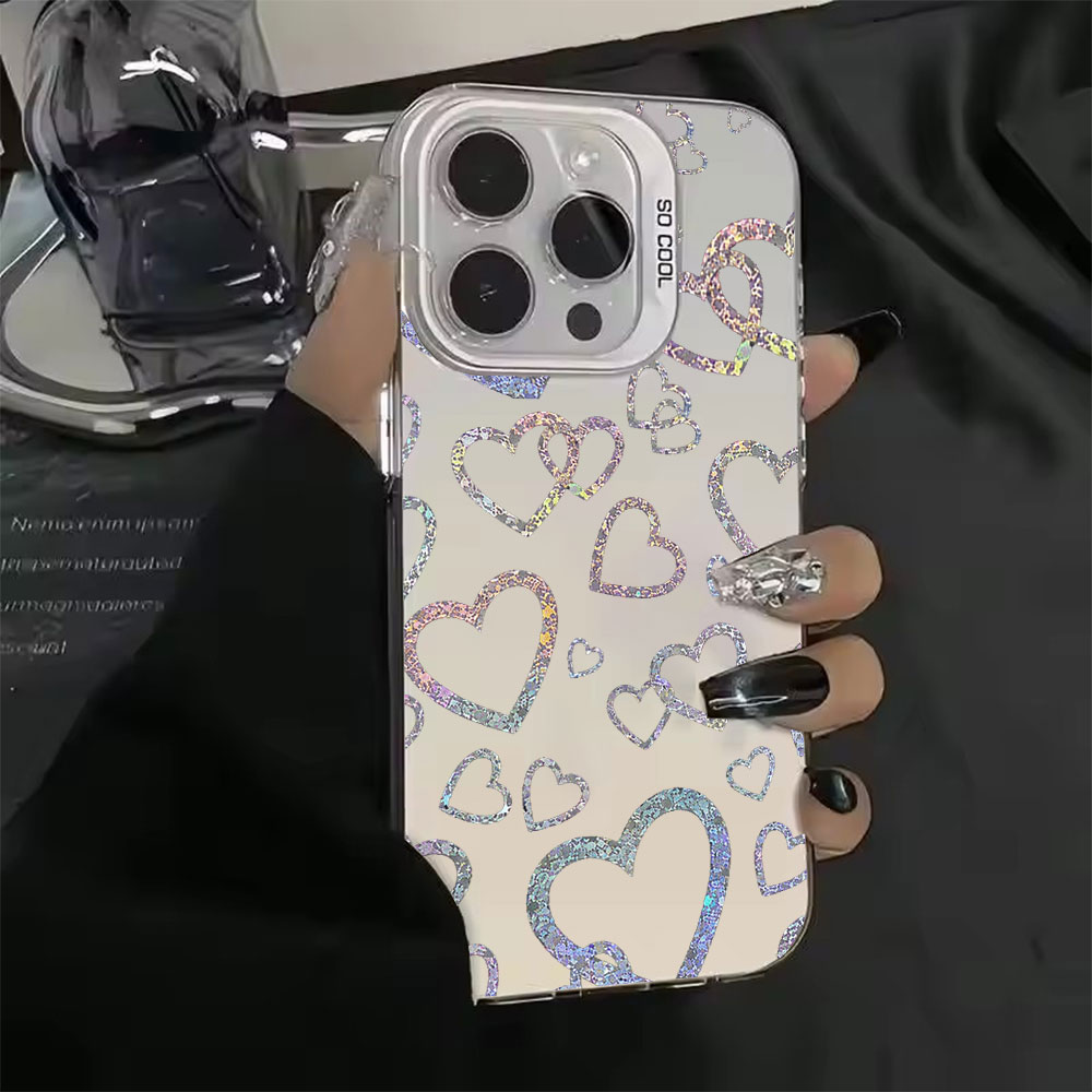 Colorful Heart Print Case For  - Phone Cases For Iphone 16 评论和价格
