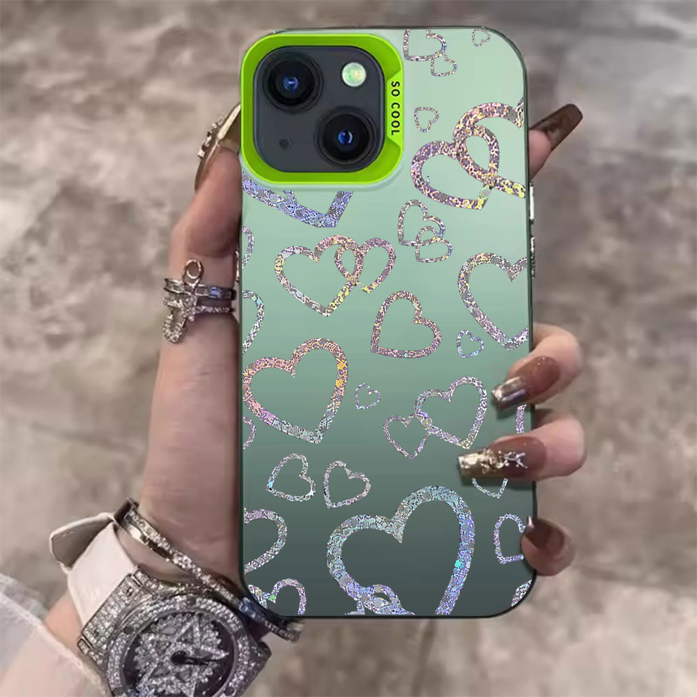 Colorful Heart Print Case For  - Phone Cases For Iphone 16 评论和价格