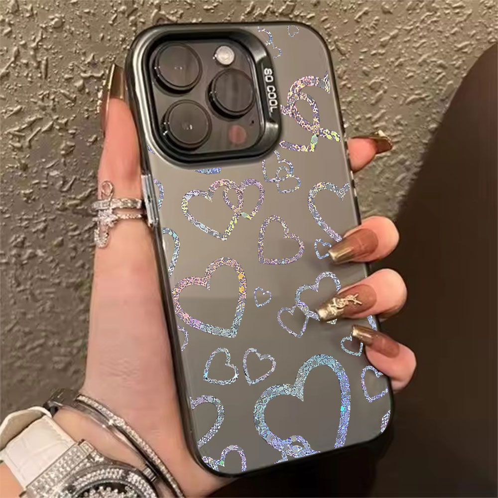 Colorful Heart Print Case For  - Phone Cases For Iphone 16 评论和价格