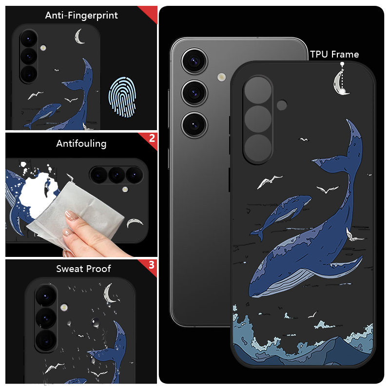 Whales Phone Case For Samsung  - Phone Cases Galaxy A16 5G 评论和价格