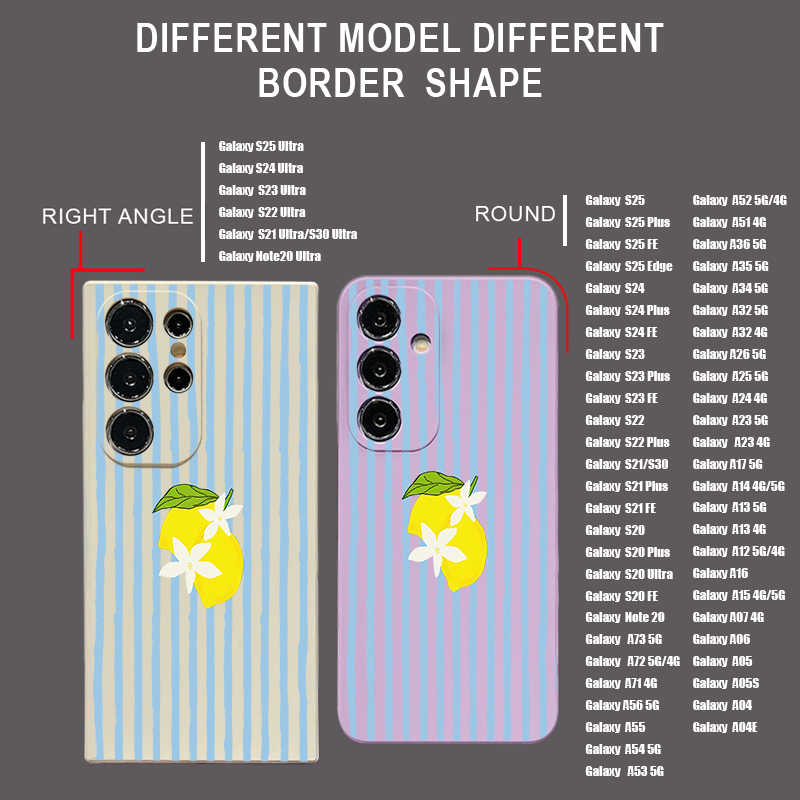 Stripe Lemon Print TPU Phone C - Phone Cases Galaxy A16 5G 评论和价格