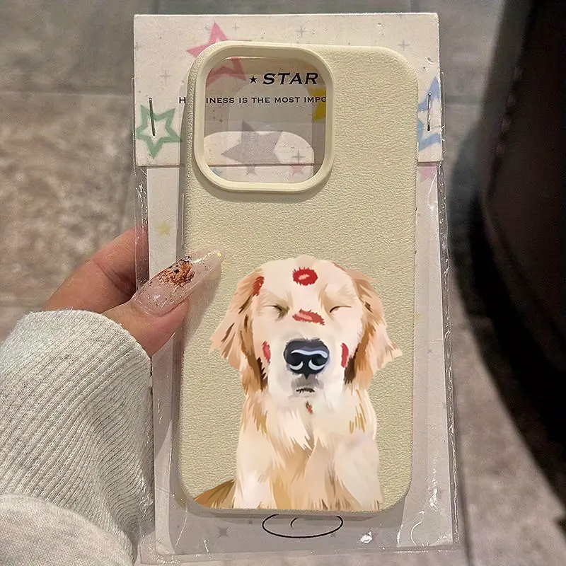 Cute Golden Retriever Red Lip  - Phone Cases Galaxy A16 5G 评论和价格