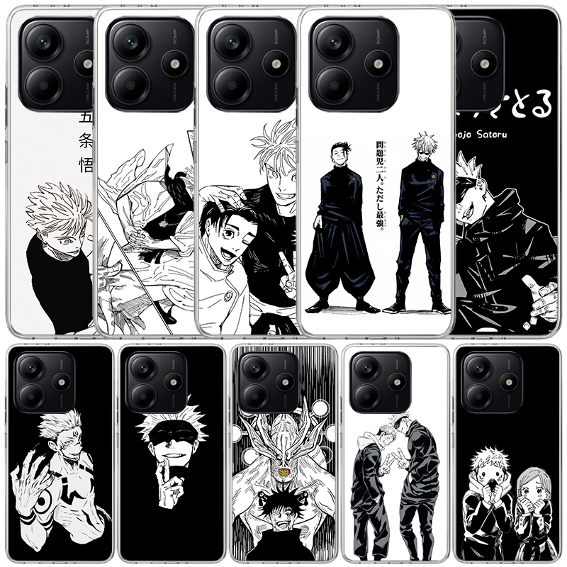 Black White Kaisen J-Jujutsu P - Phone Cases Jujutsu Kaisen 评论和价格
